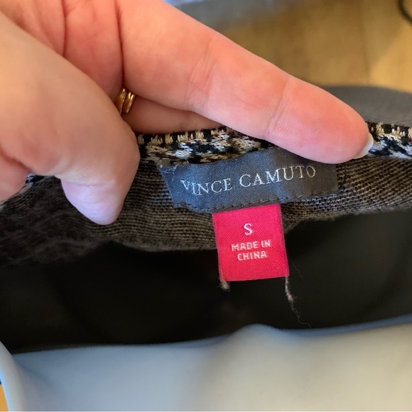 🎀🤎 Vince Camuto Houndstooth Sweater Blouse - Picture 4 of 4